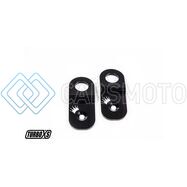 TURBO XS WS02-RS-BLK-2 SUBARU 02-07 WRX / 04-07 STI RADIATOR STAY NO HOOD PROP - BLACK