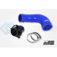 DO88 CP-110B-DO88-2 VAG 1.8 2.0 TSI (MQB) TURBO MUFFLER DELETE TR-340 BLUE HOSES