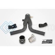 DO88 TR-200SV-OEM-1 13-15 PORSCHE 911 TURBO/TURBO S (991.1) Y-PIPE FOR OEM INTERCOOLER - BLACK