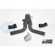 DO88 TR-200SV-OEM-2 2015+ PORSCHE 911 TURBO/TURBO S (991.2) Y-PIPE FOR OEM INTERCOOLER - BLACK