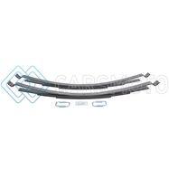 HELLWIG 3527 LATE MODEL DODGE/FORD/GM LP- TO 3500LB LEVEL LC 4 LEAF STACK HELPER SPRING W/O MOUNTING KIT
