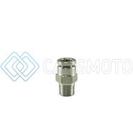 TURBOSMART TS-0550-3053 1/8IN NPT TO STRAIGHT 1/4IN PUSHLOC STAINLESS STEEL