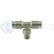 TURBOSMART TS-0550-3055 1/8 NPT TO TEE 1/4 PUSHLOC STAINLESS STEEL