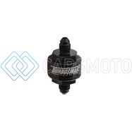 TURBOSMART TS-0804-1001 BILLET TURBO OIL FEED FILTER W/ 44 MICRON PLEATED DISC AN-3 MALE INLET - BLACK