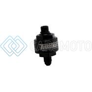 TURBOSMART TS-0804-1003 BILLET TURBO OIL FEED FILTER W/ 44 MICRON PLEATED DISC AN-4 MALE TO AN-4 ORB- BLACK