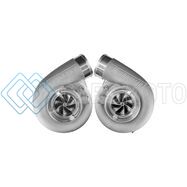 TURBOSMART TS-1-7675C-VB096E-MT V-BAND 0.96AR OIL COOLED TS-1-7675C MIRROR TWIN TURBO PACKAGE
