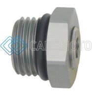 DEATSCHWERKS 6-02-0730 6AN ORB PLUG FITTING WITH 1/8" NPT PORT