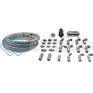 DEATSCHWERKS 6-614 RETURN PLUMBING KIT FOR 2006+ HEMI, PTFE, 8AN FEED, 6AN RETURN