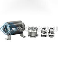 DEATSCHWERKS 8-03-070-005K-10 10AN, 5 MICRON, 70MM IN-LINE FUEL FILTER KIT