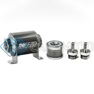 DEATSCHWERKS 8-03-070-100K-516 5/16 IN, 100 MICRON, 70MM IN-LINE FUEL FILTER KIT