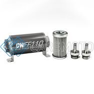 DEATSCHWERKS 8-03-110-005K-38 3/8 IN, 5 MICRON, 110MM IN-LINE FUEL FILTER KIT