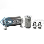 DEATSCHWERKS 8-03-110-010K-10 10AN, 10 MICRON, 110MM IN-LINE FUEL FILTER KIT