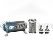 DEATSCHWERKS 8-03-110-010K-38 3/8 IN, 10 MICRON, 110MM IN-LINE FUEL FILTER KIT