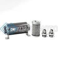 DEATSCHWERKS 8-03-110-010K-8 8AN, 10 MICRON, 110MM IN-LINE FUEL FILTER KIT