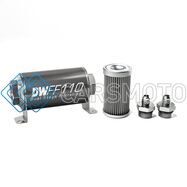 DEATSCHWERKS 8-03-110-040K-6 6AN, 40 MICRON, 110MM IN-LINE FUEL FILTER KIT