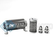 DEATSCHWERKS 8-03-110-040K-8 8AN, 40 MICRON, 110MM IN-LINE FUEL FILTER KIT