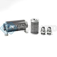 DEATSCHWERKS 8-03-110-100K-10 10AN, 100 MICRON, 110MM IN-LINE FUEL FILTER KIT