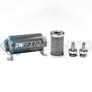 DEATSCHWERKS 8-03-110-100K-38 3/8 IN, 100 MICRON, 110MM IN-LINE FUEL FILTER KIT