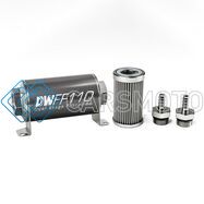 DEATSCHWERKS 8-03-110-100K-516 5/16 IN, 100 MICRON, 110MM IN-LINE FUEL FILTER KIT