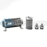 DEATSCHWERKS 8-03-110-100K-6 6AN, 100 MICRON, 110MM IN-LINE FUEL FILTER KIT