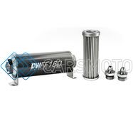 DEATSCHWERKS 8-03-160-005K-6 -6AN, 5 MICRON, 160MM IN-LINE FUEL FILTER KIT
