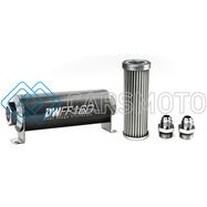 DEATSCHWERKS 8-03-160-005K-8 -8AN, 5 MICRON, 160MM IN-LINE FUEL FILTER KIT