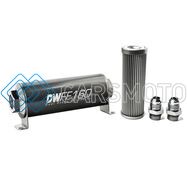 DEATSCHWERKS 8-03-160-010K-10 10AN, 10 MICRON, 160MM IN-LINE FUEL FILTER KIT