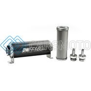 DEATSCHWERKS 8-03-160-010K-38 3/8 IN, 10 MICRON, 160MM IN-LINE FUEL FILTER KIT