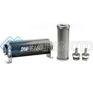 DEATSCHWERKS 8-03-160-010K-516 5/16 IN, 10 MICRON, 160MM IN-LINE FUEL FILTER KIT
