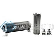 DEATSCHWERKS 8-03-160-010K-6 6AN, 10 MICRON, 160MM IN-LINE FUEL FILTER KIT