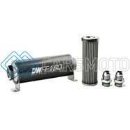 DEATSCHWERKS 8-03-160-040K-10 10AN, 40 MICRON, 160MM IN-LINE FUEL FILTER KIT