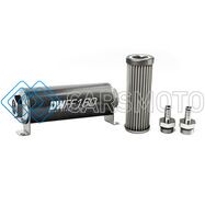 DEATSCHWERKS 8-03-160-040K-38 3/8 IN, 40 MICRON, 160MM IN-LINE FUEL FILTER KIT