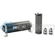 DEATSCHWERKS 8-03-160-040K-8 8AN, 40 MICRON, 160MM IN-LINE FUEL FILTER KIT