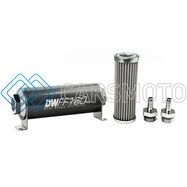DEATSCHWERKS 8-03-160-100K-38 3/8 IN, 100 MICRON, 160MM IN-LINE FUEL FILTER KIT