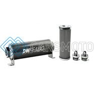 DEATSCHWERKS 8-03-160-100K-6 6AN, 100 MICRON, 160MM IN-LINE FUEL FILTER KIT