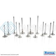 FERREA F2181P MITSUBISHI 4B11T 29MM 5.46MM 105.90MM 25 DEG FLO STK SGL GRV SUPER ALLOY EXH VALVE - SET OF 8