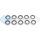 DEATSCHWERKS 6-02-0334 8AN RUBBER AND METAL CRUSH WASHER (PACK OF 10)