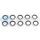 DEATSCHWERKS 6-02-0335 10AN RUBBER AND METAL CRUSH WASHER (PACK OF 10)
