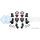 EVENTURI EVE-F1XM6-INT ВПУСКНАЯ СИСТЕМА FULL BLACK CARBON ДЛЯ BMW F1X M6