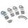 SNOW LS1 SNF-30134 34MM FUEL RAIL BRACKET (SET OF 4)