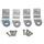 SNOW LS1 SNF-30160 60MM FUEL RAIL BRACKET (SET OF 4)