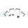 SNOW TBSS SNF-30340 34MM FUEL RAIL BRACKET (SET OF 4)
