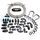 SNOW 8AN SNF-60801 BRAIDED STAINLESS PTFE FUEL LINE KIT - 30FT