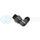 SNOW -8 SNF-60889 ORB TO -8AN 90 DEGREE SWIVEL FITTING (BLACK)