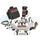 SNOW PERFORMANCE SNO-201QUAD-BRD STAGE 1 WATER INJECTION STAINLESS STEEL BRAIDED LINE QUAD NOZZLE KIT