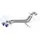 AFE 49-37019-L TAKEDA 13-17 HYUNDAI VELOSTER L4-1.6L 2-1/2IN 304 SS AXLE-BACK EXHAUST W/ BLUE FLAME TIPS