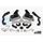 DO88 BIG-140SI-76 07-09 PORSCHE 911 TURBO/GT2 (997.1) BIGPACK INTERCOOLER KIT W/SILVER PIPE + INLETS
