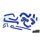 DO88 DO88-KIT130B 86-92 BMW M3 S14B23/S14B23 EVO II/S14B23 EVO III (E30) COOLANT HOSES - BLUE