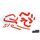 DO88 DO88-KIT130R 86-92 BMW M3 S14B23/S14B23 EVO II/S14B23 EVO III (E30) COOLANT HOSES - RED