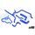 DO88 DO88-KIT175B 90-96 BMW 320/325 2.0L/2.5L (E36) COOLANT HOSES - BLUE